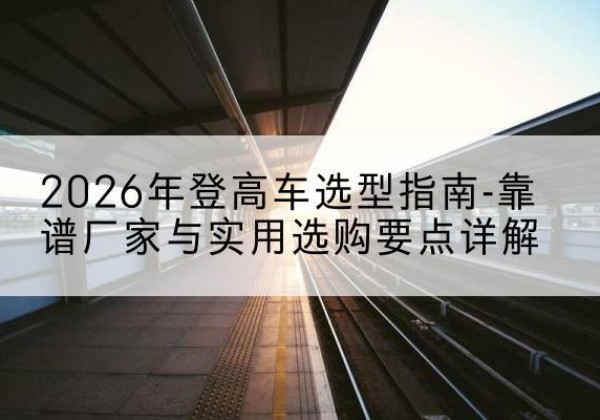 颍东登高车厂家推荐-2026年登高车选型指南-靠谱厂家与实用选购要点详解
